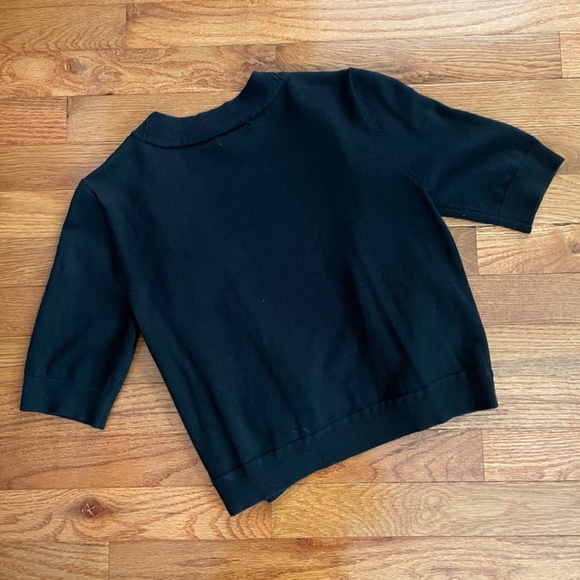 Charter Club ♡ Cropped Open-Front Short-Sleeved Cardigan / Shrug - Picture 2 of 4